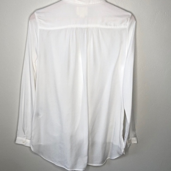 MAEVE White Women's Tie-Front Blouse - Picture 4 of 6